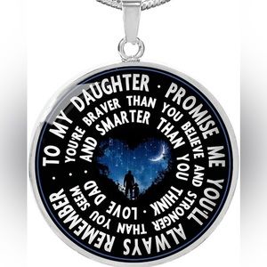 Daughter gift from Dad inspirational love Necklace from parent gorgeous gift